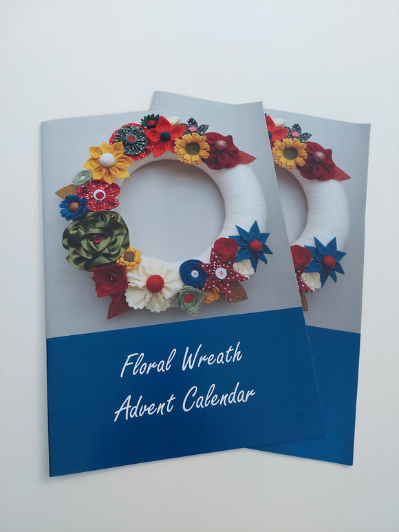 Floral Wreath Advent Calendar Pattern Book