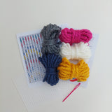 Bargello Coaster Pair Kit and Tutorial Video