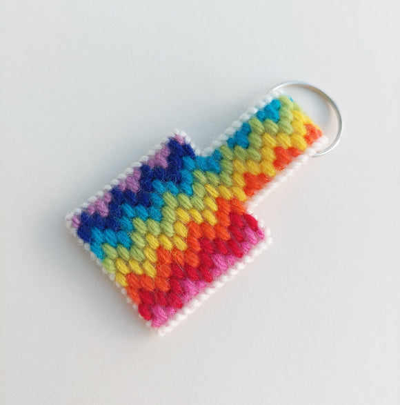 Bargello Rainbow Keyring Kit