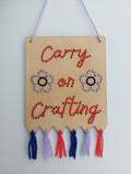 Carry on Crafting Workshop - Stitched Plaques