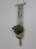 Macrame Plant Holder in Green Cord